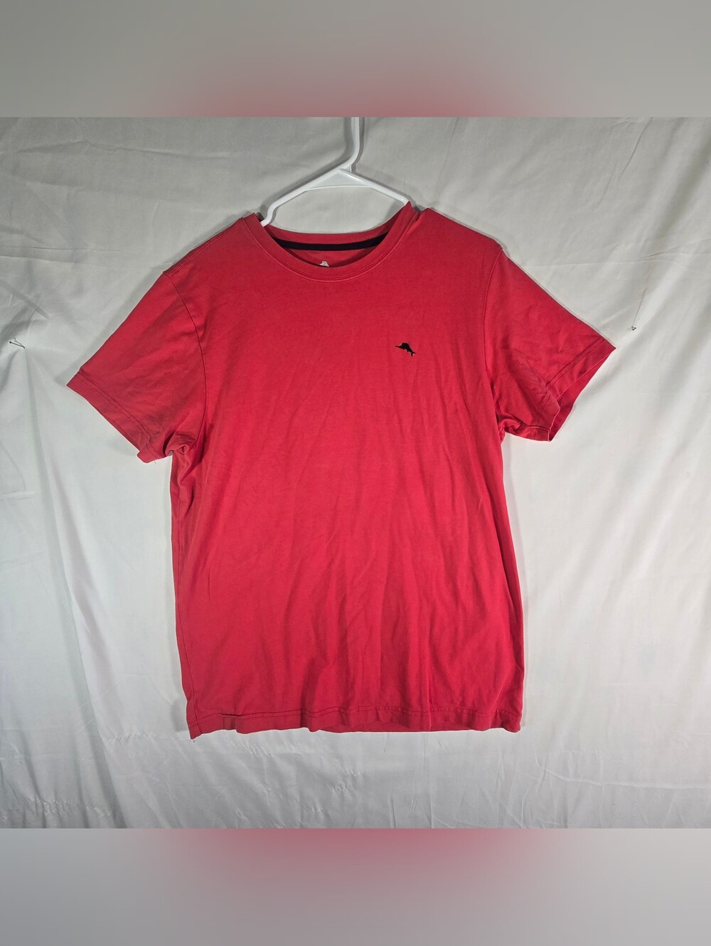 Tommy Bahama Men's Coral Red Crewneck Short-Sleeve Tee